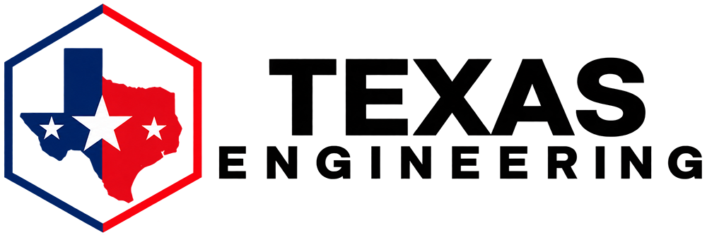 Texas Engineering Consulting Logo in black color